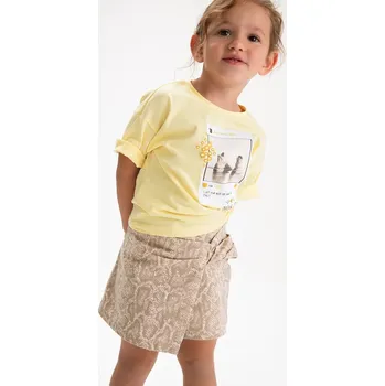 Dívčí sukně Dětská bavlněná sukně Mayoral 3904.6F.Mini.PPY2 béžová 12X, vel. 98