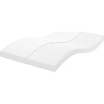 Matrace Pěnová matrace bílá 120 x 200 cm 7 zón tvrdost 20 ILD - 8720845436933