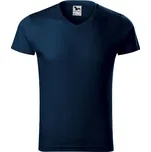 MALFINI Slim Fit V-neck 146 Tričko pánské - 2XL námořní modrá