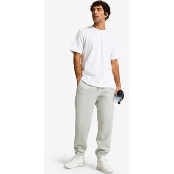 DOMYOS Pánské hřejivé tepláky 3XL / W48 L34 BEZBARVÁ|ŠEDÁ