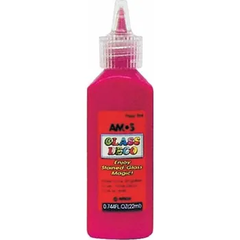 Speciální výtvarná barva Barva na sklo 22ml tmavá růžová