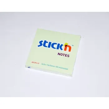 Samolepící bloček Samolepící bločky patelové 100l - zelený (21150)