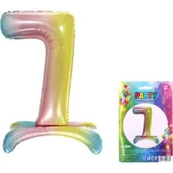 Balónek Balónek nafukovací - číslo 7 duha (W026553 )