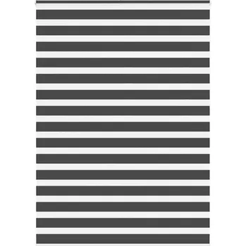 Roleta vidaXL Zebra roleta černá 160x230 cm šířka látky 155,9 cm polyester