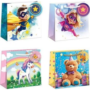 Dárková taška ARGUS Dárková papírová taška 16 x 16 cm mix 12 ks 07250014