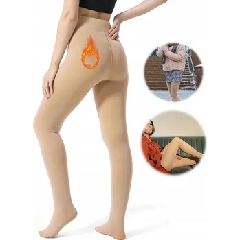 Dámské legíny Legíny ZATEPLENÉ BAVLNĚNÉ teplé legíny silné GETRY zimní M
