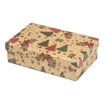 ARGUS Dárková krabice natur vánoční kraftový papír 25360169