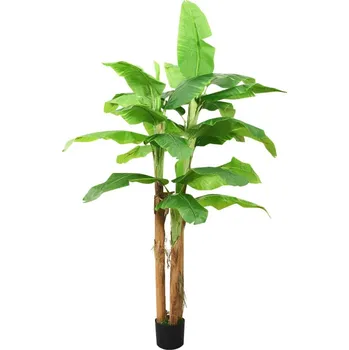 umělá květina Umělý banánovník s květináčem 300 cm zelený - 8720286512364