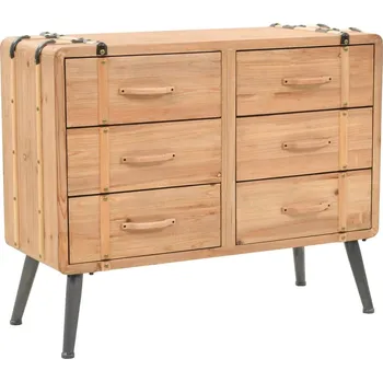 Komoda Komoda se zásuvkami masivní jedlové dřevo 91 x 35 x 73 cm - 8718475600572