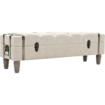 Úložná lavice masivní dřevo a ocel 111 x 34 x 37 cm - 8718475600466