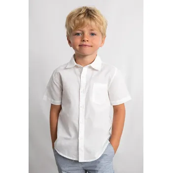 Chlapecká košile Dětská lněná košile Mayoral 3112.5A.Mini.PPY2 bílá 00X, vel. 116