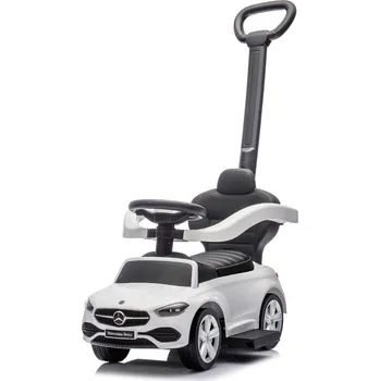 Dětské vozidlo Odrážedlo s vodící tyčí MERCEDES C-Class Deluxe Milly Mally White