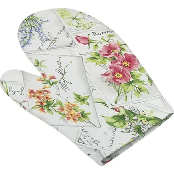 Chňapka Kuchyňská chňapka - květinová pohlednice