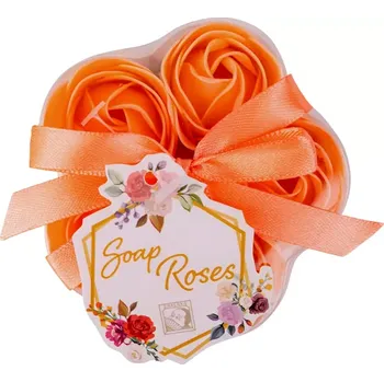 Mýdlo Accentra Mýdlové růže v krabičce 5 ks Oranžová sada