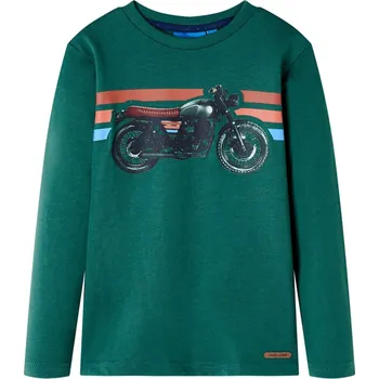 Chlapecké tričko Dětské tričko s dlouhým rukávem zelené 104 - 8721012022164