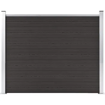 Plot Plotový dílec WPC 180 x 146 cm černý - 8720286194805