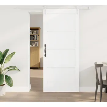 Interiérové dveře vidaXL Posuvné dveře ORKDAL Bílá 78 x 202 cm Masivní borové dřevo [3333695]