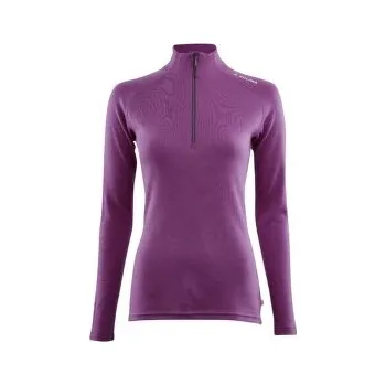 Dámské tričko Aclima WarmWool Mock Neck Shirt Women Sunset Purple fialová XL