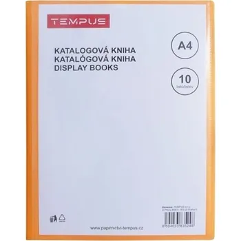 Archivační box Katalogová kniha Tempus 10 listů oranžová