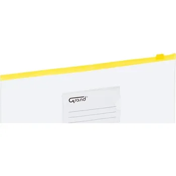 Desky se zipem A4 EC-009B žluté 120-1463