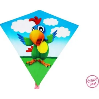 Létající drak Drak diamant papoušek Wiktor. Rozměry 68x73 cm. 36 ks display box.