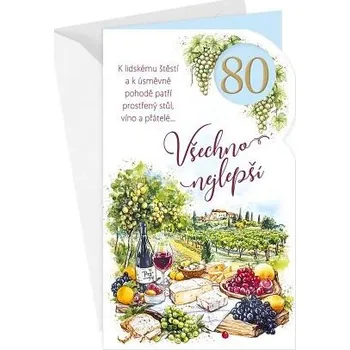 ARGUS Přání k 80.narozeninám 15-6581c80