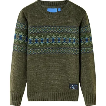 Dětský svetr pletený khaki 104 - 8721012040564