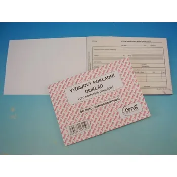 Tiskopis Doklad výdajový A6 50 l. NCR, propis. /OP1315/