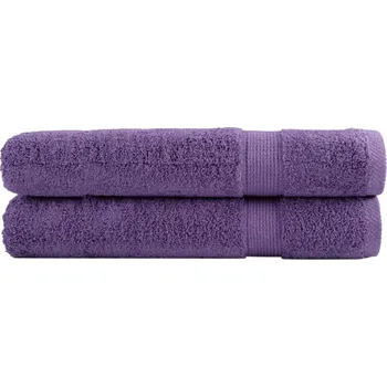 Utěrka Premium ručníky SOLUND 2 ks fialové 100 x 200 cm 600 g/m² - 8721012150065