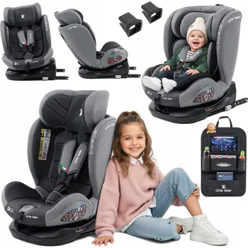 Autosedačka Otočná autosedačka 360° šedo-černá 40-150 cm i-Size R129 ISOFIX