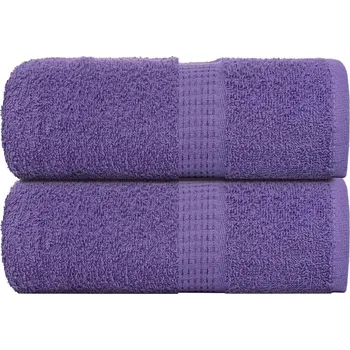 Utěrka Ručníky pro hosty 2 ks fialová 30x50 cm 360 g/m² 100% bavlna - 8721012145160