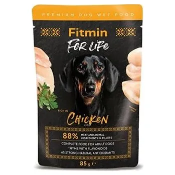 Krmivo pro psa Fitmin For Life dog Kuřecí s bylinkami kapsa 85g