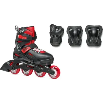 Kolečkové brusle Kolečkové brusle Rollerblade Fury Combo Velikost: 29-33 black/red