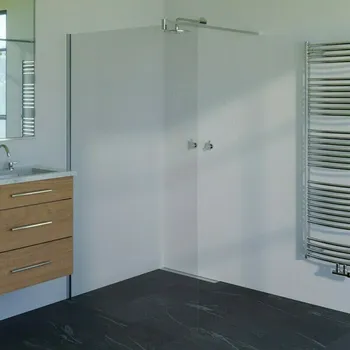 Stěna pevná WECCO Walk-In 1000 mm leštěný hliník/čiré sklo 1