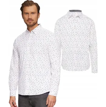 Pánská košile Pánská košile s dlouhým rukávem s.Oliver bílá M