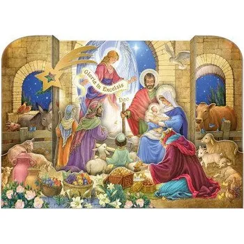 ARGUS Vánoční přání skládací 71-684c