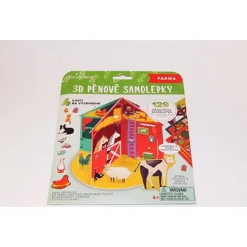 omalovánky Kreativní set 3D pěnové omalovánky FARMA /A490/