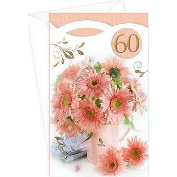 ARGUS Přání k 60.narozeninám květinové 15-6570c60