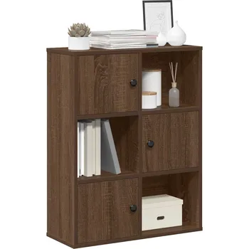 Knihovna Knihovna hnědý dub 60x24x76,5 cm kompozitní dřevo - 8721158665010
