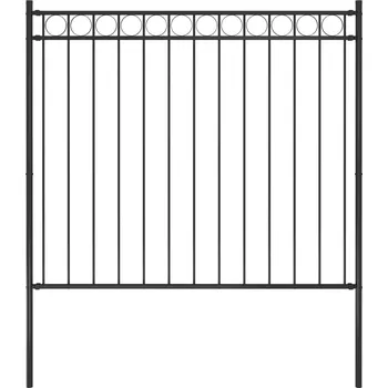 Plot Zahradní plot ocelový 1,81 x 1,5 m černý - 8719883865133