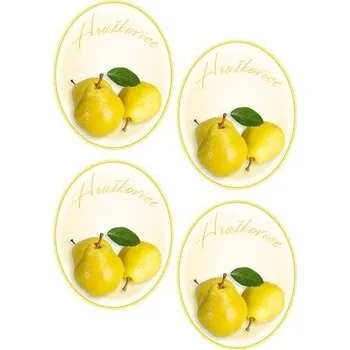 Samolepící etiketa Samolepicí etiketa, Hruškovice, 4 ks, ovál