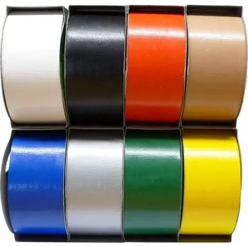 Lepící páska textilní 48 x 12 stříbrná