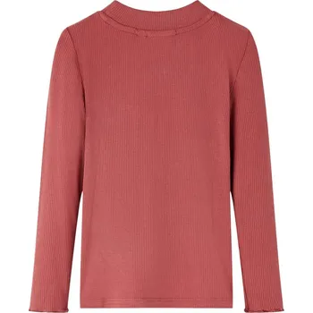 Chlapecké tričko Dětské tričko s dlouhým rukávem a zvýšeným límcem červené 140 - 8721012039094