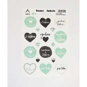 samolepka Samolepky Vyrobeno s láskou / 3405