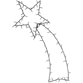 Vánoční dekorace Vánoční osvětlení padající hvězdy silhouette 115 LED bílá - 8721158398055