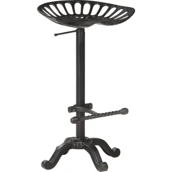 Barová židle Barová stolička černá litina - 8720286068670