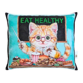 Termofor Ovopecka nahřívací polštářek s třešňovými peckami Limitka čiči Lucy 27x22 cm