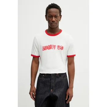 Bavlněné tričko Kenzo FG55TS1064SK béžová 01X, vel. XL