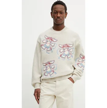 Pánský svetr Vlněný svetr Kenzo FG55PU7723DD béžová 01X, vel. M