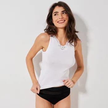 Dámské tričko Top s krajkou bílá 42/44